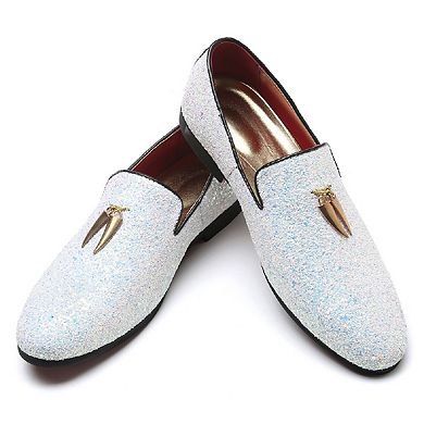 Men's Sequined Dress Loafers