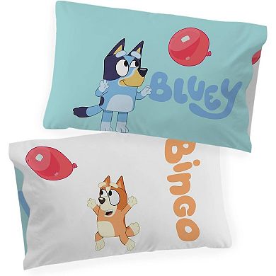 Bluey & Bingo Reversible Pillowcase - Soft Microfiber Kids Bedding