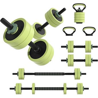 Adjustable 5-in-1 Dumbbell Set: Customizable Weights, Versatile Functions, Sturdy Build