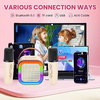 Portable Mini Karaoke Machine for Parties, 8-Hour Battery Life
