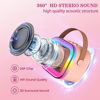 Portable Mini Karaoke Machine for Parties, 8-Hour Battery Life