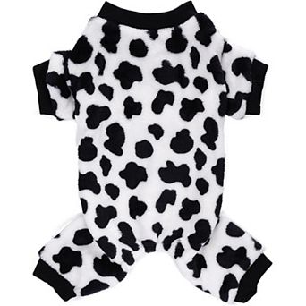Soft Cow Print Dog Pajamas for Indoor/Outdoor Use