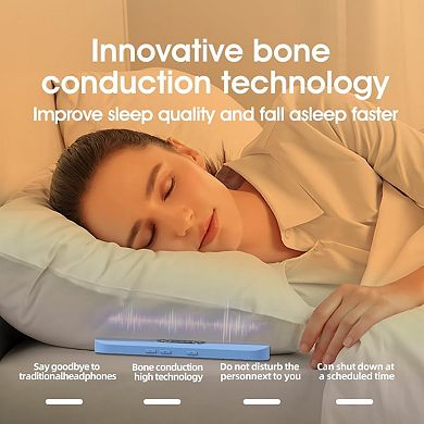 Speaker for Sleeping - Mini Portable Wireless Bluetooth Bone Conduction, with White Noise & Timer