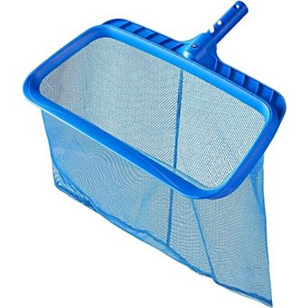 Heavy Duty Pool Skimmer Net without Pole, Deep Rake Reinforced Frame for Fast Cleaning