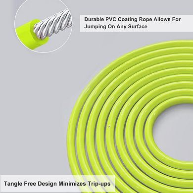 Adjustable Weighted Jump Rope for Cardio, Speed, and Strength Training