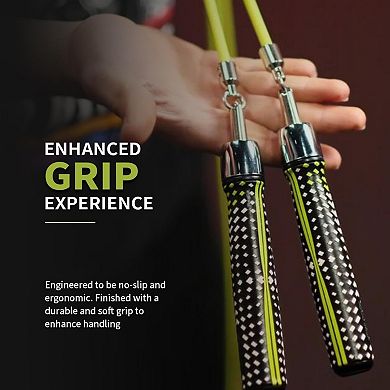 Adjustable Weighted Jump Rope for Cardio, Speed, and Strength Training