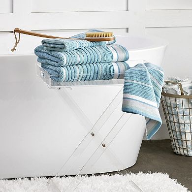 Soft Textured Cotton Bath Towel, 27"x50", Vibrant Colors