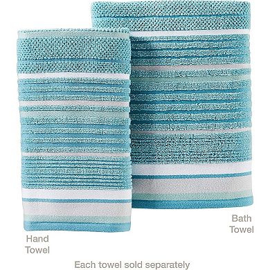 Soft Textured Cotton Bath Towel, 27"x50", Vibrant Colors
