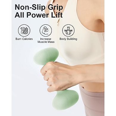 Neoprene Dumbbell Set for Home Gym - Non-Slip, Easy Storage, Multiple Weights, Travel-Friendly