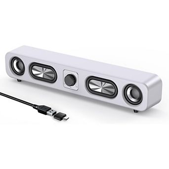 Computer Speakers, HiFi Sound Quality Computer Sound Bar,Wired USB-Powered Sound-bar