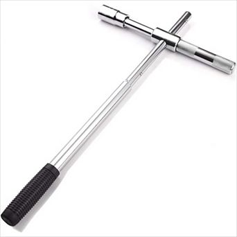 23" 4-Way Tire Iron Wrench Set with Storage Bag, Universal Heavy Duty Lug Nut Removal Tool 17-23mm