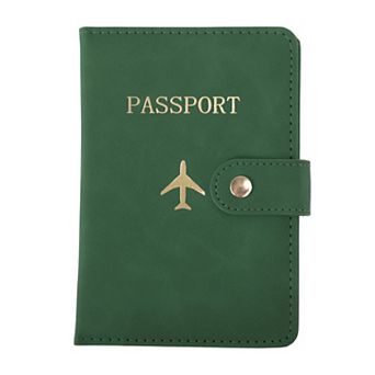 Button Design Passport Holder 1 pc 5.75"x4.02"x0.28"