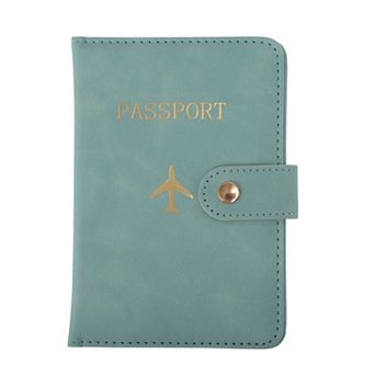 Button Design Passport Holder 1 pc 5.75"x4.02"x0.28"