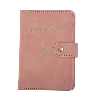 Button Design Passport Holder 1 pc 5.75"x4.02"x0.28"