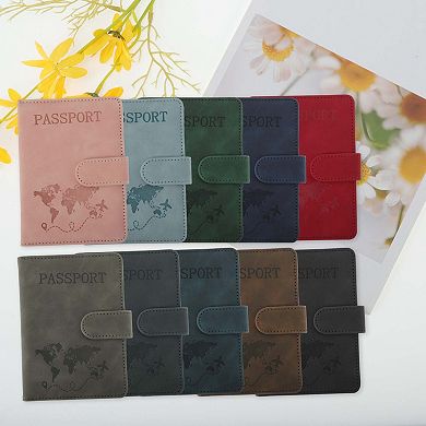 Magnetic Clasp Design Passport Holder 1 Pc 5.91"x4.33"x0.28"