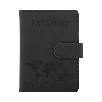 Magnetic Clasp Design Passport Holder 1 pc 5.91"x4.33"x0.28"