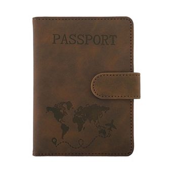 Magnetic Clasp Design Passport Holder 1 pc 5.91"x4.33"x0.28"