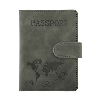 Magnetic Clasp Design Passport Holder 1 pc 5.91"x4.33"x0.28"