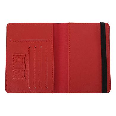 Simple Elastic Strap Passport Holder 1 Pc 5.83"x4.33"x0.28"