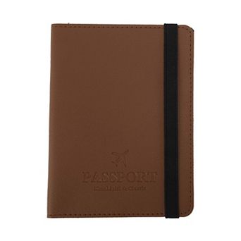 Simple Elastic Strap Passport Holder 1 pc 5.83"x4.33"x0.28"
