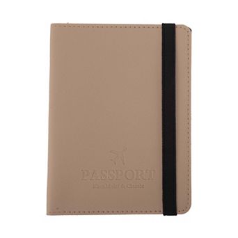 Simple Elastic Strap Passport Holder 1 pc 5.83"x4.33"x0.28"