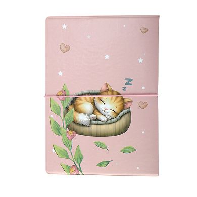 Tabby Cat Passport Holder Pink 1 Pc