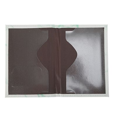 Marble Pattern Airplane Passport Holder 1 Pc
