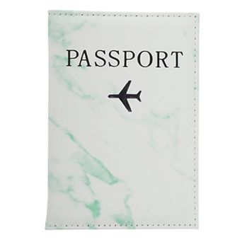 Marble Pattern Airplane Passport Holder 1 pc