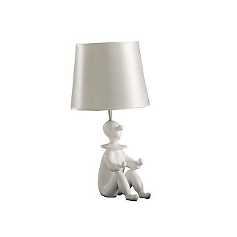 White Modern Clown Phone Holder Resin Table Lamp