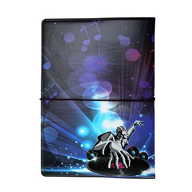 Headphones & Music Passport Holder Black Purple 1 Pc