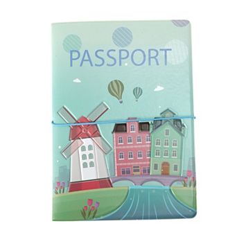 Windmill Passport Holder Light Blue 1 pc