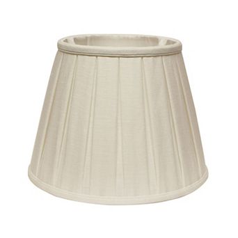 Slant Linen Box Pleat Softback Lampshade Washer Fitter White