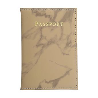 Marble Passport Holder Copper Tone 1 pc