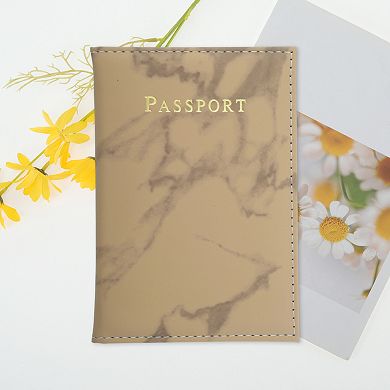 Marble Passport Holder Copper Tone 1 Pc