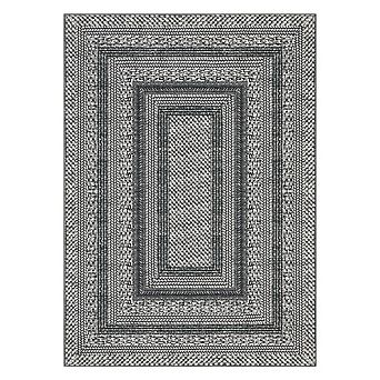 Fashionwu Printed Non Slip Stain Resistant Washable Modern Geometry Folded Area Rug for Living Room