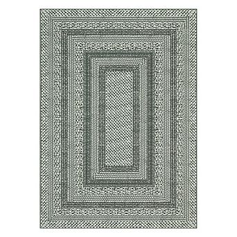 Fashionwu Printed Non Slip Stain Resistant Washable Modern Geometry Folded Area Rug for Living Room