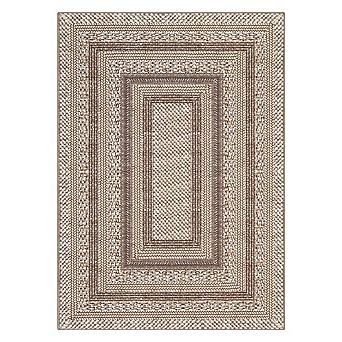 Fashionwu Printed Non Slip Stain Resistant Washable Modern Geometry Folded Area Rug for Living Room
