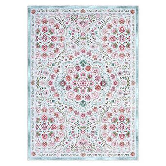 Fashionwu Geometry Low Pile Stain Resistant Living Room Washable Non Sheeding Easy to Clean Area Rug
