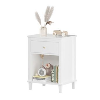LinsCraft bedside table, bag drawer storage rack, suitable for bedrooms and living rooms