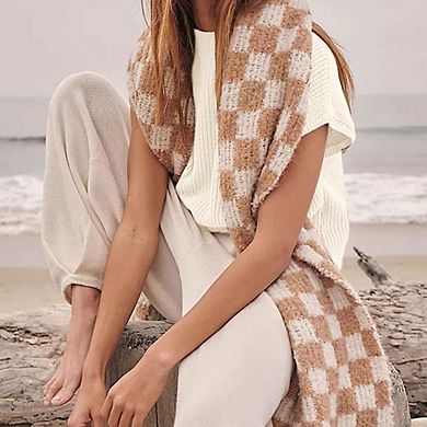 Women Crew Neck Sleeveless Ribbed Knit Vests Trendy Pullover Tops