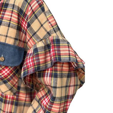 Womens Button Down Oversized Shirts Long Sleeve Plaid Shackets Business Casual Blouse Top