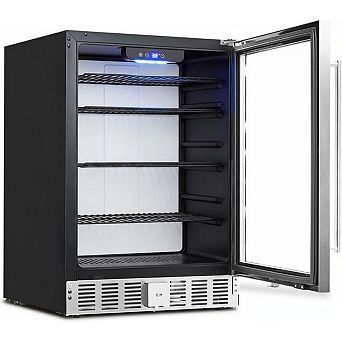 24" Beverage Refrigerator, 5.1 Cu.ft Drink Fridge for 166 Cans