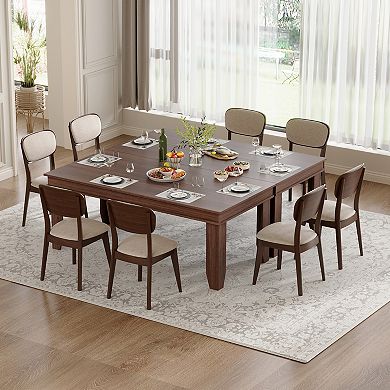 Dining Table, 70.87In Long Modern Kitchen Table for 6-8 People, Rectangle Dining Room Table