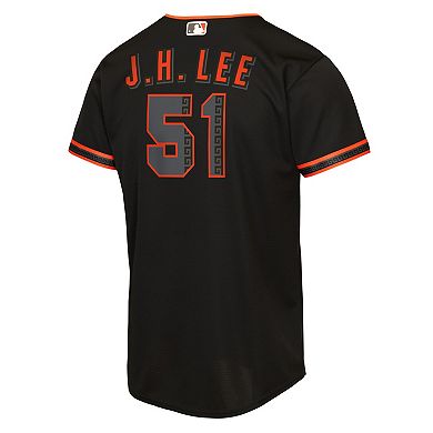 Youth Nike Jung Hoo Lee Black San Francisco Giants Alternate 2 Replica Jersey
