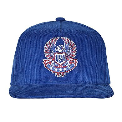 Men's Outerstuff Royal USMNT FIFA World Cup 2026 Corduroy Snapback Hat