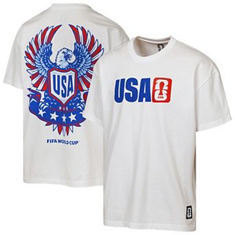 Men's Outerstuff White USMNT FIFA World Cup 2026 Livery Oversized 2-Hit T-Shirt