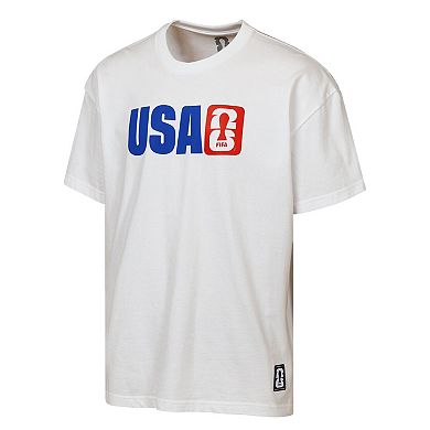 Men's Outerstuff White USMNT FIFA World Cup 2026 Livery Oversized 2-Hit T-Shirt