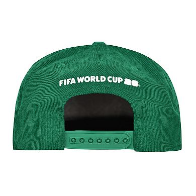 Men's Outerstuff Green Mexico National Team FIFA World Cup 2026 Corduroy Snapback Hat