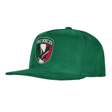 Men's Outerstuff Green Mexico National Team FIFA World Cup 2026 Corduroy Snapback Hat
