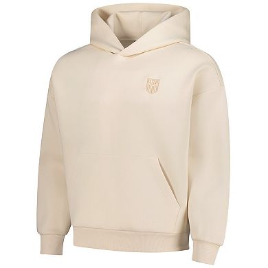 Unisex Levelwear Khaki USMNT Luxe Signature Tri-Blend Pullover Hood